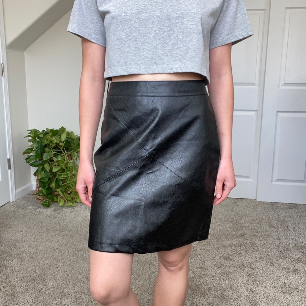 NWT Zeagoo faux leather skirt - Picture 4 of 5
